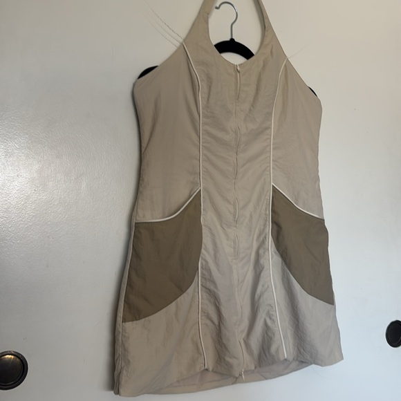 Cider Cream Halter Dress - Picture 2 of 7